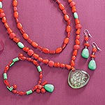 Includes Necklace, Bracelet & Earrings