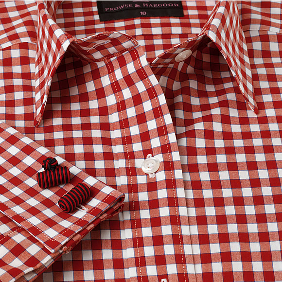 Unbranded Women`s Red Gingham Classic Shirt