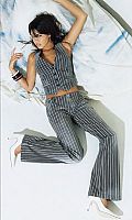 Womens Stripe Jeans