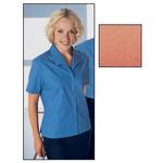 Womens Terracotta Short Sleeved Business Blouse - Size 14