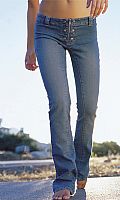 Womens Zip Front Bootcut Jeans