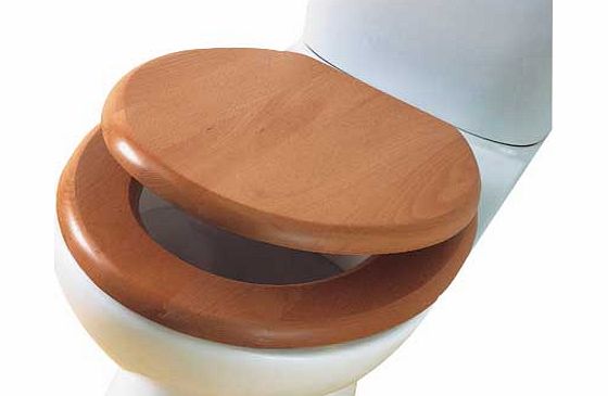 Unbranded Wood Effect Toilet Seat - Antique Pine