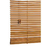 Wood Venetian Blind 120cm- Oak Effect