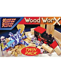 Unbranded Wood Worx Small Twin Pack Assortment