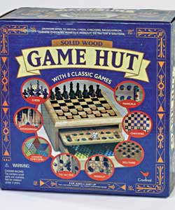 Wooden 8 In 1 Games Hut