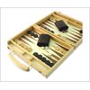 Unbranded Wooden Backgammon Set in Light Oak Finish 11`