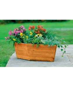Unbranded Wooden boat planter