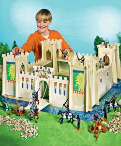 Only at Argos. Medieval Castle Playset. Magnificent castle including 36 play pieces. Includes 33 woo