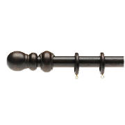 Wooden Curtain Pole 240cm- Walnut Effect