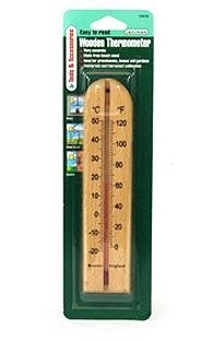 Unbranded Wooden Thermometer