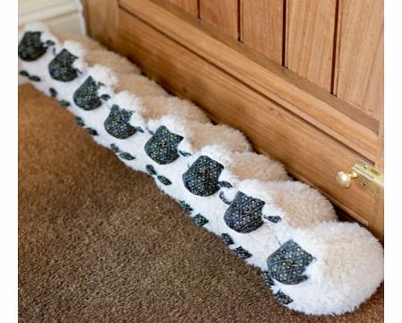 Woolly Sheep Draught ExcluderIf you love cute, cuddly sheep, then why not have a flock keeping draughts well and truly blocked out at the bottom of your door!The draught excluder is made using a collection of individual sheep, stitched together makin