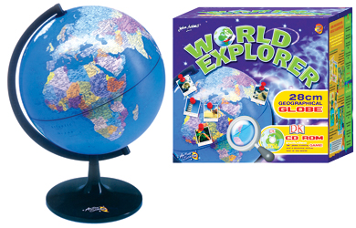 Unbranded World Explorer 28cm Geographical Globe