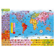 Unbranded World Map Puzzle and Poster