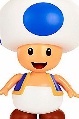 Unbranded World of Nintendo 10cm Blue Toad Figure
