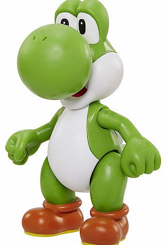 Hitch a ride on World of Nintendoandrsquo;s Yoshi. Marioandrsquo;s loyal green dinosaur has joined him on many a video game adventure. Heandrsquo;s also eaten a bad guy or two along the way! This 10cm Nintendo figure is poseable and comes with a myst