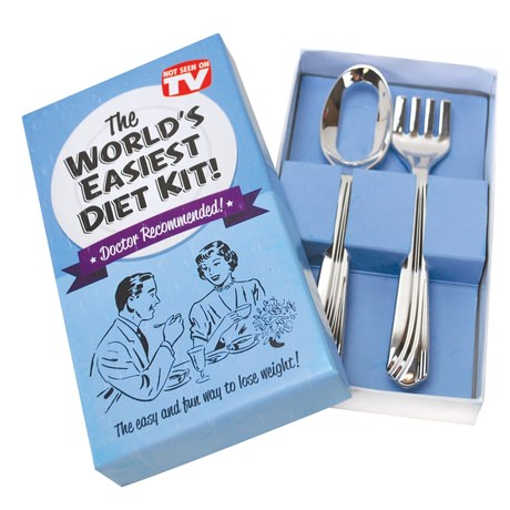 Unbranded Worlds Easiest Diet Novelty Cutlery