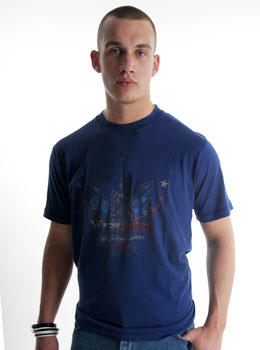 Unbranded Wranglerandreg; Guitar T-Shirt - Blue