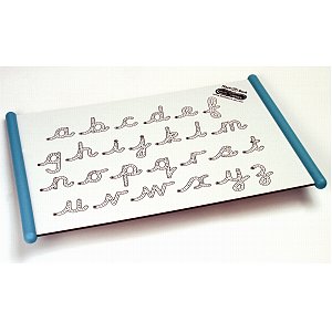 A great way to practice writing the alphabet. - Dry wipe boards are used in most U.K schools and