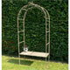 garden arch with seat
