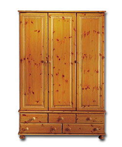 Wycombe 3 Door 5 Drawer Wardrobe