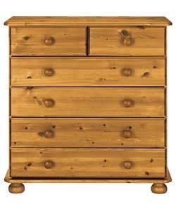Wycombe 4 Wide 2 Narrow Drawer Chest - Fully Assembled