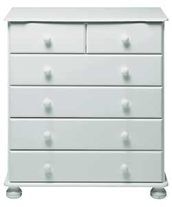 Unbranded Wycombe 4 Wide 2 Narrow Drawer Chest - White