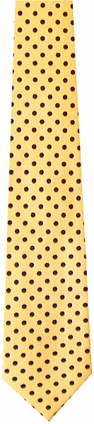 Yellow Polka Tie