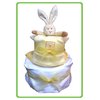 Unbranded Yellow Two Tier Nappy Cake