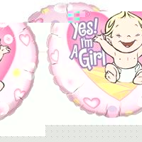 Yes Im a Girl 18 Foil Balloon In a Box