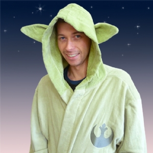 Unbranded Yoda Mens Dressing Gown - Star Wars Bathrobe