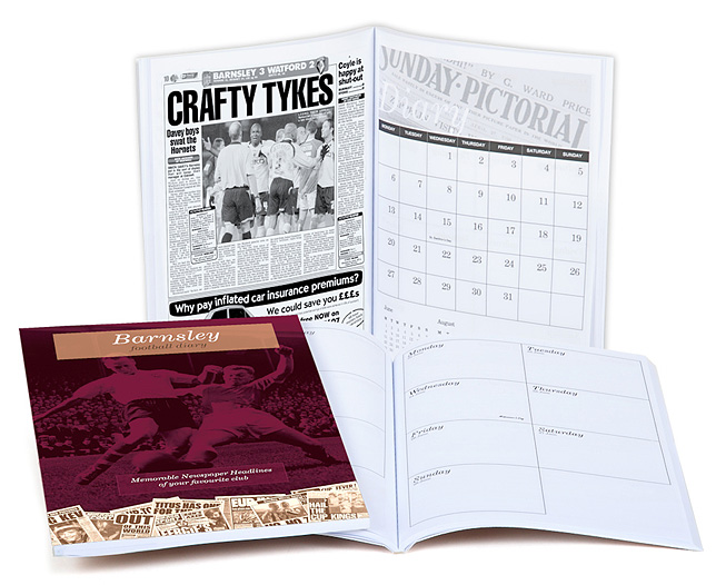 Unbranded Your Club Diary Paper Back, Barnsley