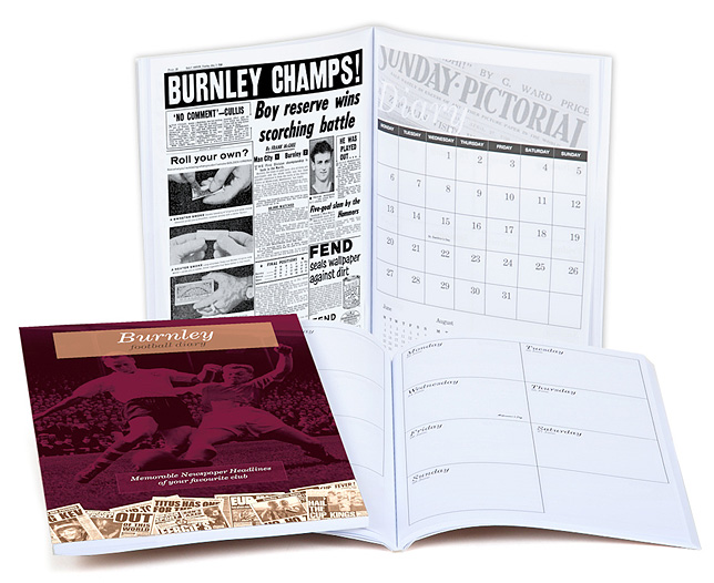 Unbranded Your Club Diary Paper Back Burnley