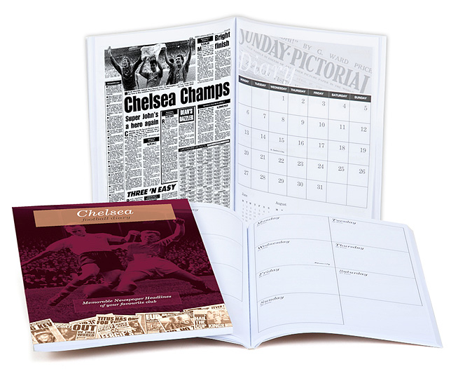 Unbranded Your Club Diary Paper Back Chelsea