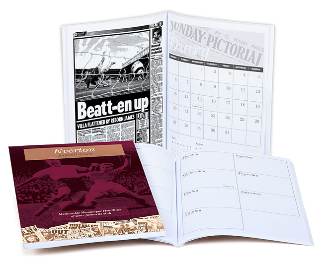 Unbranded Your Club Diary Paper Back, Everton