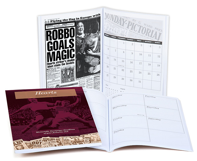 Unbranded Your Club Diary Paper Back, Hearts