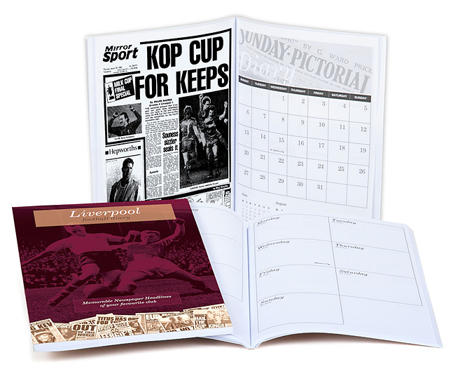 Unbranded Your Club Diary Paper Back, Liverpool