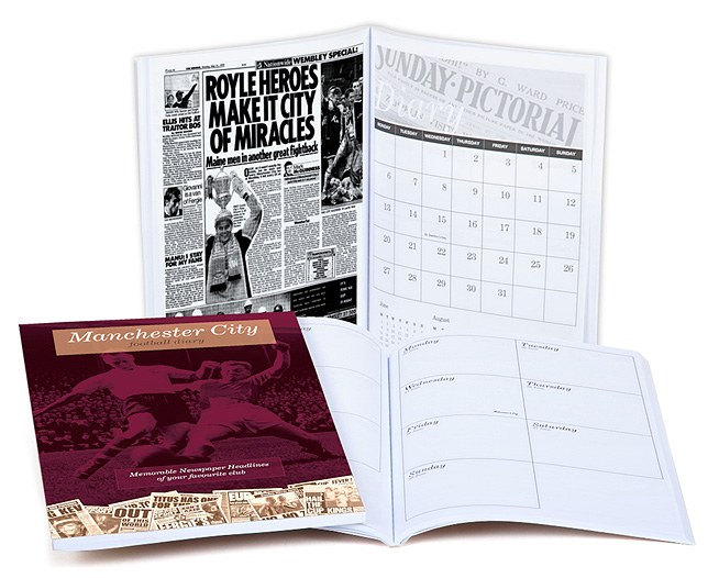 Unbranded Your Club Diary Paper Back Manchester City