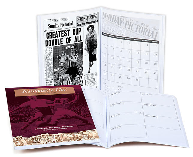 Unbranded Your Club Diary Paper Back, Newcastle