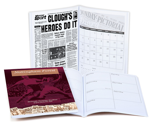 Unbranded Your Club Diary Paper Back, Nottingham Forest