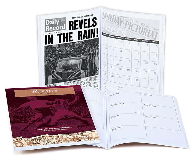 Unbranded Your Club Diary Paper Back, Rangers