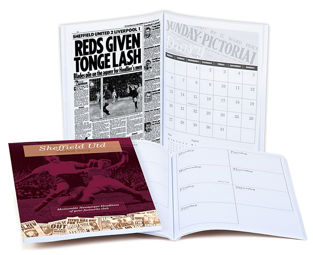 Unbranded Your Club Diary Paper Back, Sheffield United