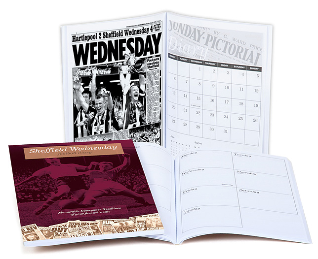 Unbranded Your Club Diary Paper Back Sheffield Wednesday