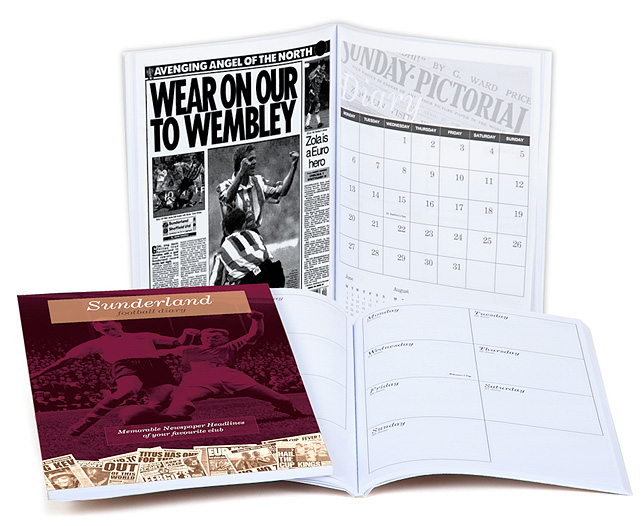 Unbranded Your Club Diary Paper Back, Sunderland