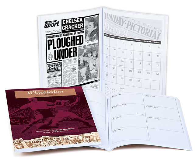 Unbranded Your Club Diary Paper Back Wimbledon