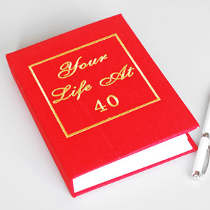 Unbranded Your Life At 40 Big Red Book Photo Album
