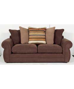 Unbranded Zanzibar Large Sofa - Chocolate
