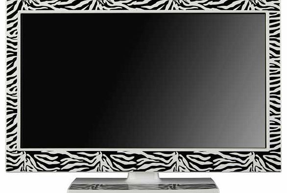 Go wild for this sassy zebra TV surround and stand to customise your TV! Incredibly easy to fit. this will add a trendy feel to any room. Please note. this is only compatible with the Bush 22 Inch Full HD 1080p Customisable LED TV/DVD Combi 1412570. 