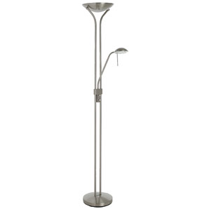 Zella Floor Lamp, Stainless Steel