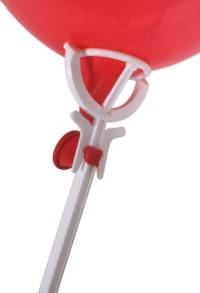 Unbranded Zibi Balloon Sticks - Bag of 100 White