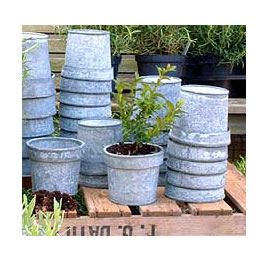 Zinc Flower Pots